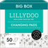 LILLYDOO Disposable Baby Changing Pads Liners 50 Count 23,6" x 23,6" Super