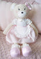 Clover the Bear Plush Doll - Beautiful Teddy Bear for Kids, Soft Cotton Linen Animal Plushie with Tulle Skirt