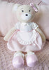 Clover the Bear Plush Doll - Beautiful Teddy Bear for Kids, Soft Cotton Linen Animal Plushie with Tulle Skirt
