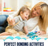 3+ Playbees Light Up Transparent Gear Airplane Kids Bump and Go Autism Toys Colorful Moving Gears with Music and LED