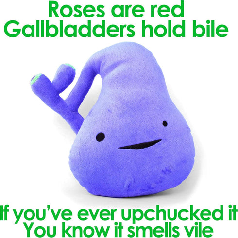 I Heart Guts Gallbladder Plush - 8" Gallbladder Removal Stuffed Toy