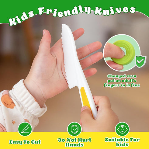 Set Kids15 Sets Kids Knife for Real Cooking Easter Basket Stuffers Gifts for Pieces Montessori Kitchen Toys