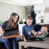 16-inch Building Brick Display Shelves, Set of 2 in Black, Compatible with All Toy Brick Brands