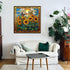 PICKFORU Stained Glass 1000 Piece Puzzles for Adults, Sunflowers and Butterfly Flower Home Decor