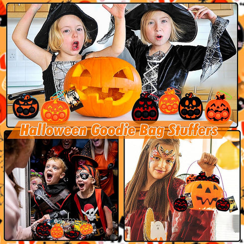 24 Halloween Party Favors for Kids PCS Halloween Pumpkin Pop Fidget Toys,Halloween Toys Treats for Kids,Halloween