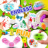Ulosharky 225Pack Prefilled Easter Eggs with Toys Inside for Easter Egg Hunting Basket Stuffers, Surprise Plastic Eggs