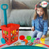 Set, Set, 3+ Playkidz Toy Shopping Cart Play Plastic Food Toys, Interactive Play Learning Resources & Pretend Play Fun