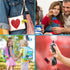 Valentines Day Gifts Cards for Kids Classroom - 30 Pack Video Games Keychains with Class Exchange Cards