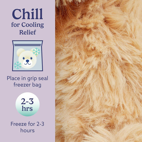 warmies Junior Microwavable & Weighted Stuffed Animals, Lion - Heated Stuffed Animal Plushie for Warmth & Comfort