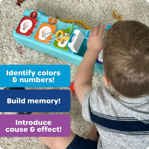Counting Learning Resources Lock & Key Clubhouse, and Fine Motor Games, Combination Lock Toy , Montessori Activity