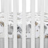 100% Lambs & Ivy Jungle Safari Cotton White/Gray Elephant/Lion Fitted Crib Sheet