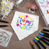 Jutom 38 Pcs DIY Baby Bibs Decorating Sets, 14 White Baby Bibs, 10 Fabric Paint Markers, 14 Stencils