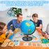 Voxelure 13" Globe for Children & Adults, Interactive World Globe for Kids with Stable Heavy Metal Base, HD Waterproof