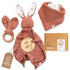 Mikito Organic Cotton Newborn Gifts Box, Unisex Loveys & Accessories incl. Muslin Baby