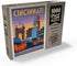 MyPuzzle Cincinnati, OH - Riverfront Vintage Poster, Premium 1000 Piece Jigsaw Puzzle for Adults