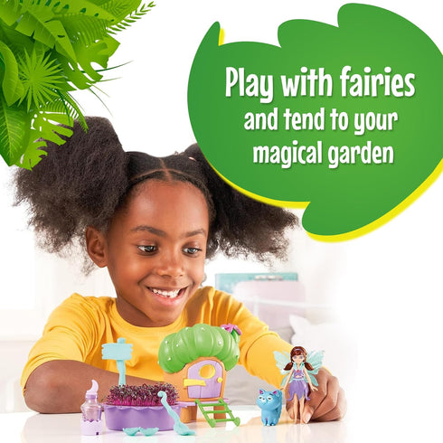 Nettles’ Nook Mini Terrarium Kit with Shadow Fairy & Cat Doll for Kids Aged 4 and Up