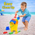 15-Piece Set Liberty Imports Sand Castle Building Kit - Ultimate Beach Toy with Large Bucket, Rake, Shovels, Molds