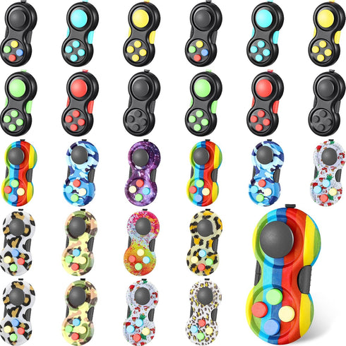 30 Pcs Pad Mini Handheld Game Controller Toy 8 Functions Clicker Classic