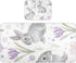 SyXIOP Puple Lily Calla Cute Bunnies Cooling Baby Waterproof Crib Mattress Cover 28"