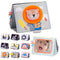 Taf Toys Savannah Infant Tummy-time Soft Crinkle Activity Book with Huge Baby