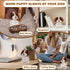 HOMQYTE Inspirational Gift - Positive Crochet Dog Animals with Affirmation Card Handmade Crochet Beagle Plush Doll