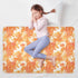 siphylline 52" 34" Orange Tie Dye Flowers Extra Large Resuable Changing Pad Covers Soft Absorbent Pee Pads for Bed