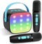 YLL Mini Karaoke Machine with 2 Wireless Microphones, TOP Kids Gifts for Girls