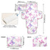 VEKELEE Pretty Pink Bows Portable Diaper Changing Pad for Baby, Waterproof & Foldable Changing Mat, Soft & Comfortable