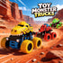 TGXLAK 2 3 4 5 3 Pack 360 2-4-6 3-5 Dinosaur Toys for Year Old Boys - Monster Truck Toys with Friction Power Rotating
