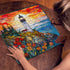 Stained Glass Lighthouse 1000 Piece Puzzles for Adults, Mosaic Beach Scenic Jigsaw