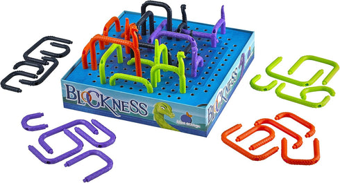 BlockNess Board Game - Family or Adult Strategy Game for 2 to 4 Players. Recommended for Ages 8 & Up