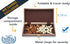 Foldable Wood Travel Chess Set - WE Games 11.5 in Walnut Board