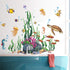 Amaonm Creative Cartoon Removable 3D Under The Sea World Wall Stickers, Colorful Seaweed Decal for Nursery