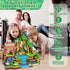 150PCS 3+ Annexfun Magnetic Blocks - Magnetic Building Blocks Road Forest Magnetic Cubes - STEM Toys for Montessori