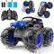 1:14 Waterproof Remote Control Car, Front & Rear Wheelie Monster Truck, Amphibious