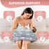 Nursing Pillow Breastfeeding Pillows with Security Fence for Enhanced Support & Comfort Removable Cotton Cover