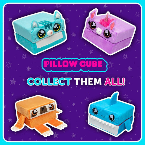 Pillow Cube Kid Cube, Toddler Pillow and Animal Plush Pillows for Sleeping, Memory Foam Cat Plushies - Callie