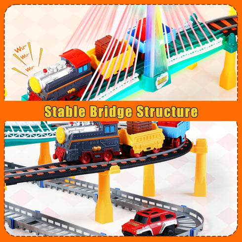 Set 4-8, 3 4 5 6 3-5, 4-7 Letapapa Electric Train for Kids Ages Christmas Birthday Gifts for Year Old Boys, Train