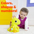 Bright Starts Go, Go, Dino Crawl & Count Activity Toy for Infants, Rolls, Lights Up, Plays Music, Ages 6 Months+