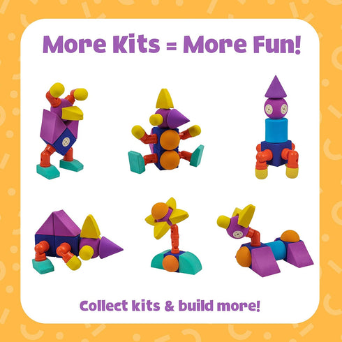 Magnetic Foam Blocks – STEM Preschool Toys for Children, Bath Building Blocks for Kids 3-6