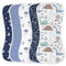 Yoofoss Baby Burp Cloths 100% Organic Cotton 5 Pack Burping Cloths for