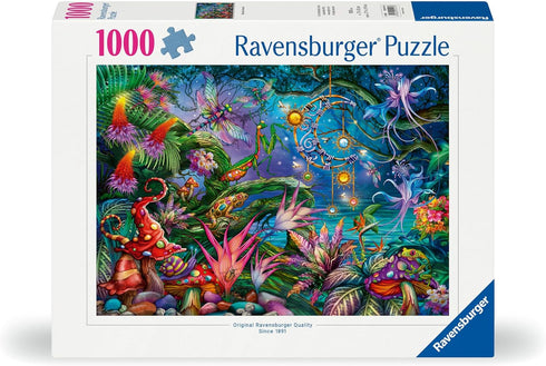 1000 Ravensburger Rainbow Reverie Piece Jigsaw Puzzle | Enchanted Garden Scene by Ciro Marchetti | Eco-Friendly