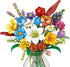MEIEST Flower Bouquet Building Blocks Set, Mini Bricks Plant Botanical Collection for DIY Artificial Flowers Home