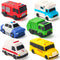 JOYIN 6 Pcs Car Bath Toys, No-Hole Sealed Bathtub Toys for Kids,