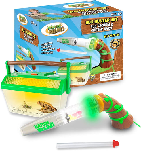 Nature Bound Bug Catcher Toy, Eco-Friendly Bug Vacuum, Complete Kit for Kids, Ages 3 to 12, Indoor/Outdoor Play, Green