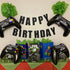 5 Pieces Video Game Party Balloons, Giant Controller Mylar Foil Balloons for Kids Boys Fortnite Birthday Party