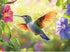 EIYRURU 300 Pieces Puzzle for Adults, Spring Hummingbird Flowers Large Pieces Jigsaw Puzzle