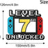 Level 7th Unlocked Cake Topper - Level 7th game Sign Theme Party Decorations 7th Happy Birthday Level Up Cake Decorations for Video Game Themed Kids Boy Girl Party Supplies