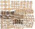 5-10 Playset 250 Pcs/19.5X13X3.5cm LAZACA Wood Craft Kits DIY for Kids Ages Wooden Art Paint Bulk Crafts Garden Loose