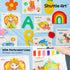 25 2 Set, Shuttle Art Paint with Water Coloring Book for Kids, Princess Themed Pages with Brushes, Mess-Free Watercolor